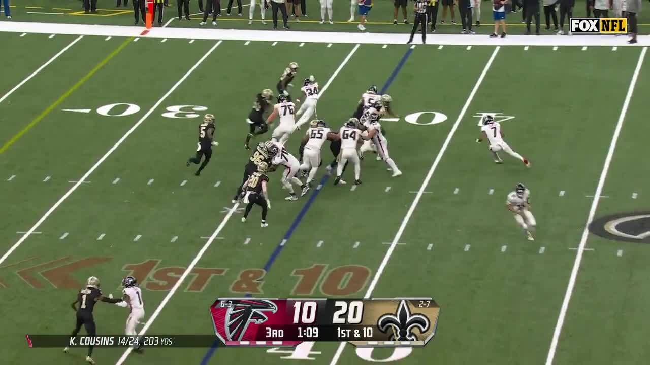 Bijan Robinson's best plays from 2-TD game vs. Saints Week 10