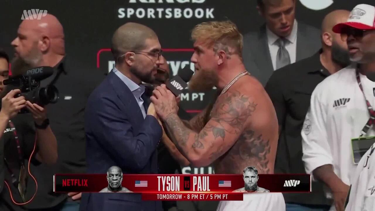 "Werde ihn töten!" Tyson schlägt Paul beim Weigh-In ins Gesicht