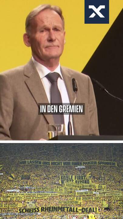 "Schlaflose Nächte" Watzke über Rheinmetall-Sponsoring