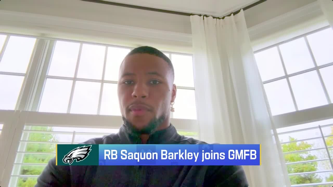 Saquon Barkley on his season so far with Eagles, Week 3 win vs. Saints 'GMFB'