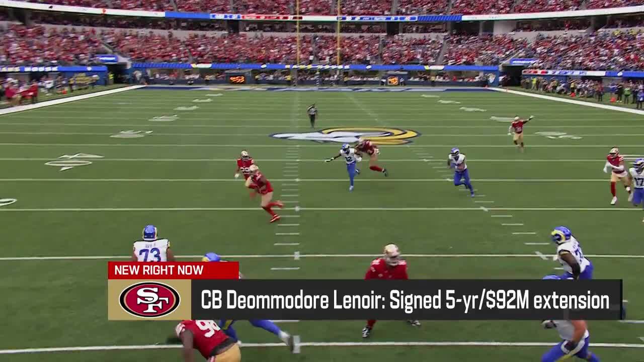 Pelissero: CB Deommodore Lenoir agrees to 5-year, $92M extension with 49ers