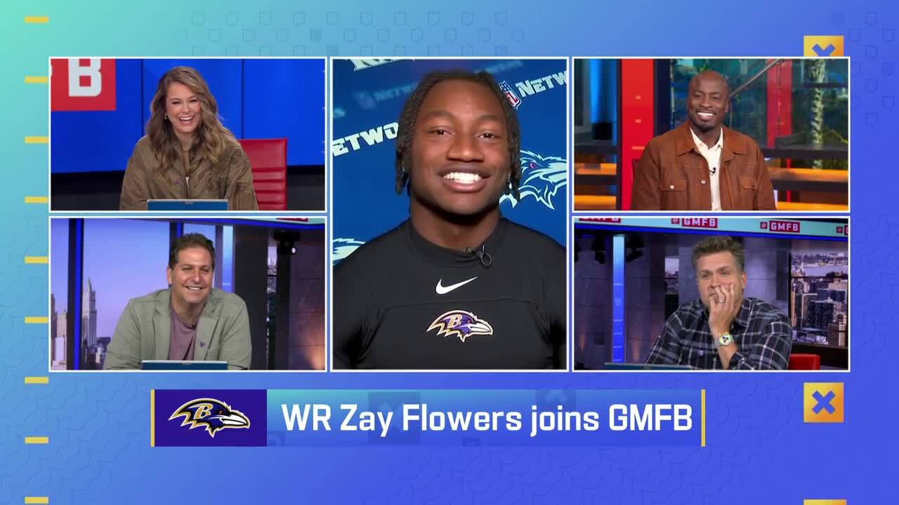 Ravens WR Zay Flowers joins 'GMFB'