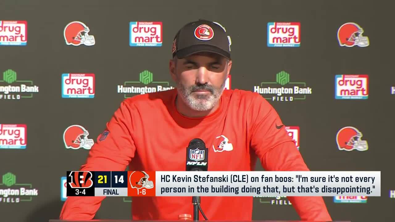 Kevin Stefanski speaks on boos from Browns fans in Week 7 vs. Bengals