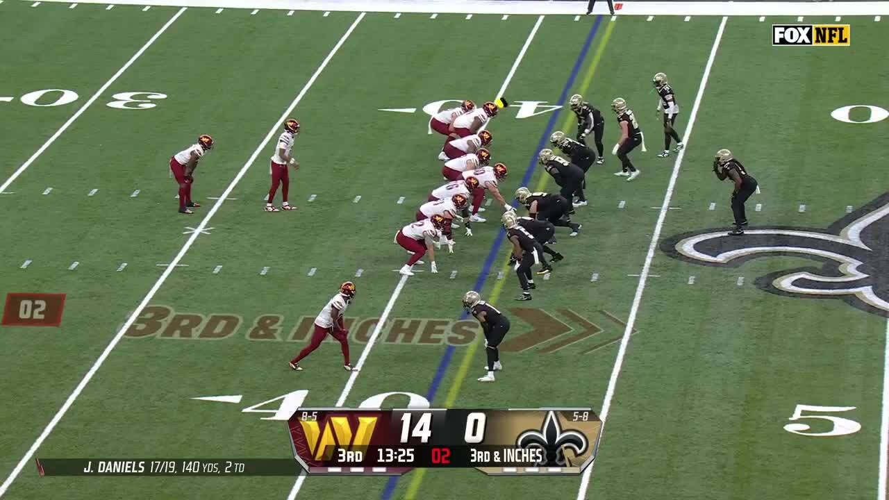 Jayden Daniels' best throws and runs from 2-TD game vs. Saints Week 15