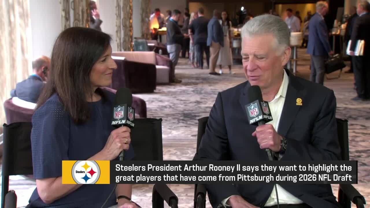 Steelers president Art Rooney II reacts to Pittsburgh being named 2026 NFL Draft