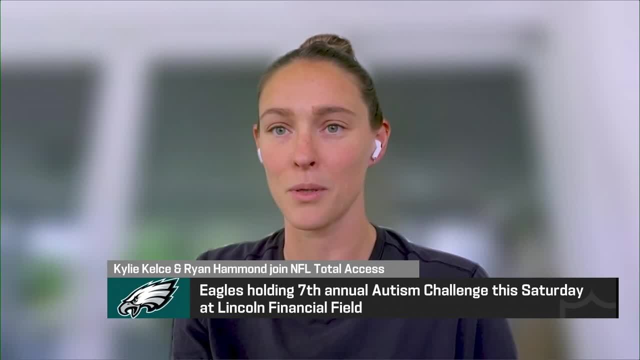Kylie Kelce and Ryan Hammond join 'NFL Total Access' talk about Eagles Autism Ch