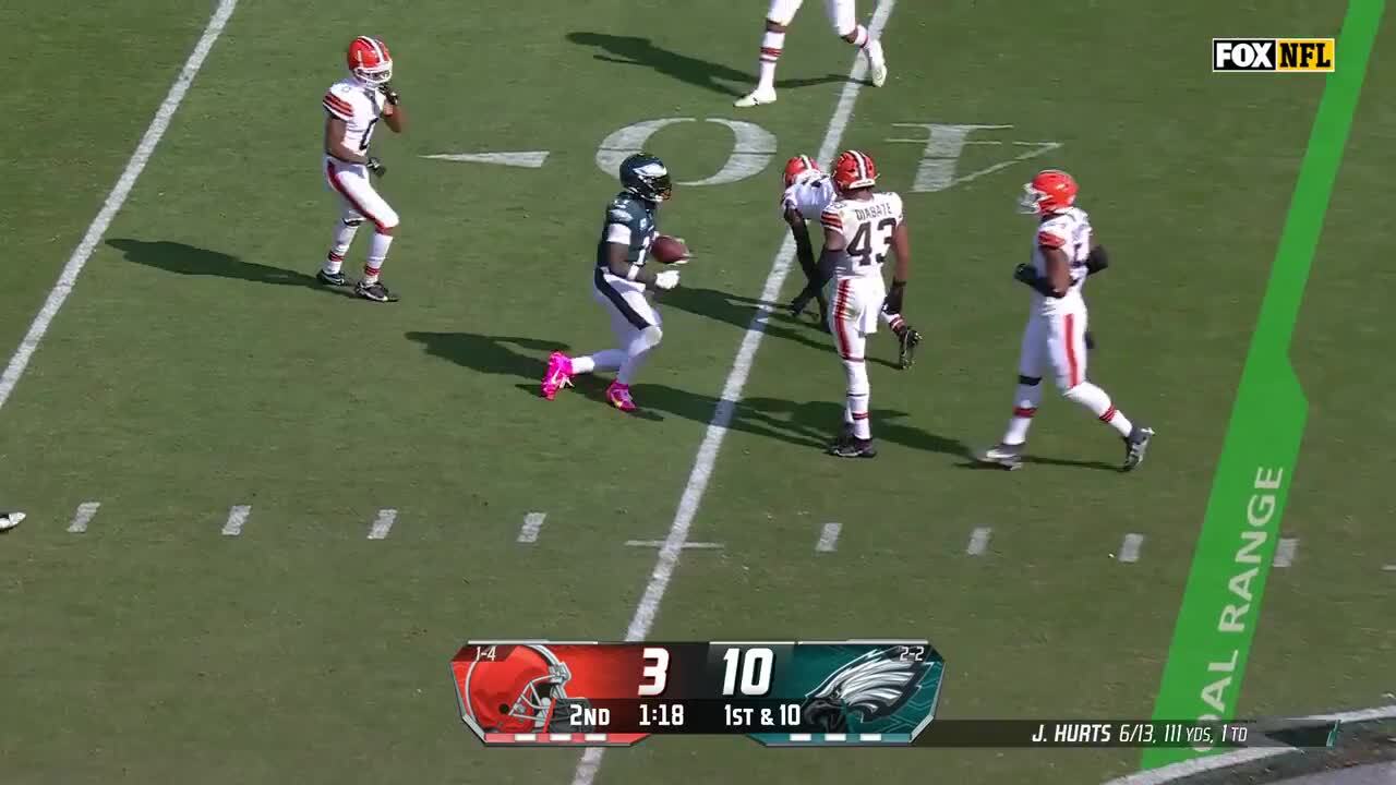 Every A.J. Brown catch from 116-yard game vs. Browns Week 6