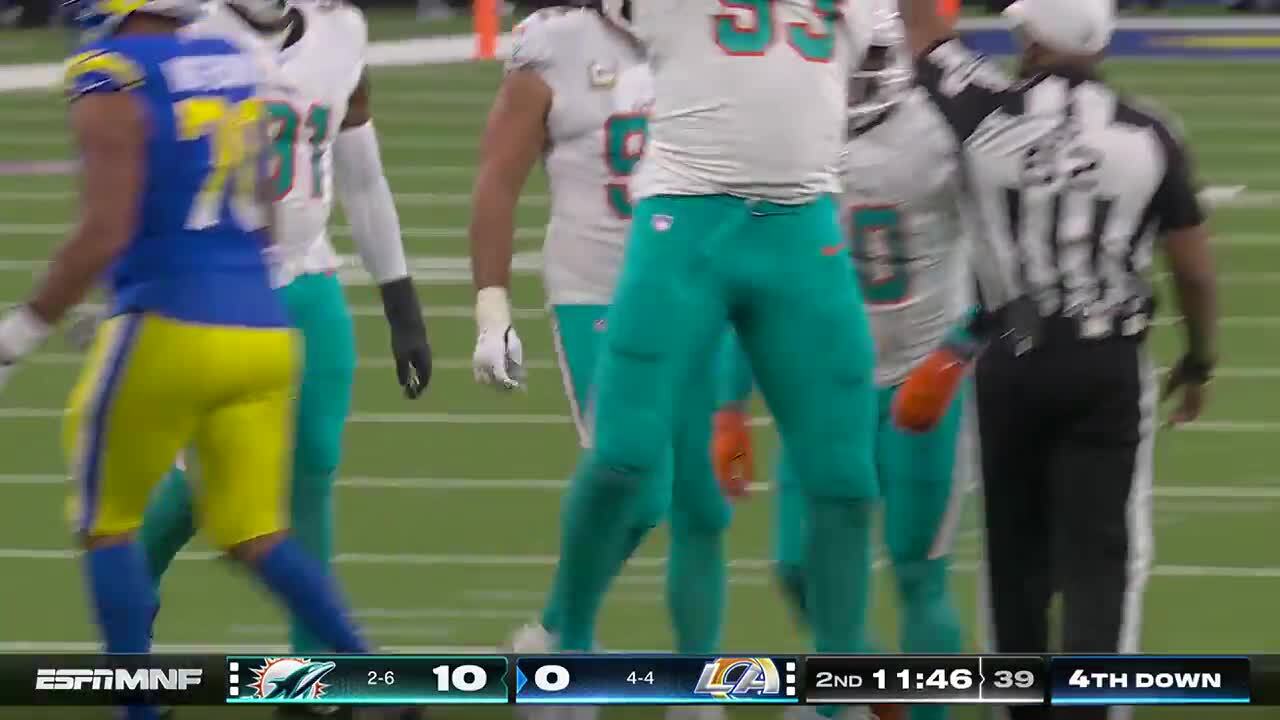 Miami Dolphins' best defensive plays vs. Rams Week 10