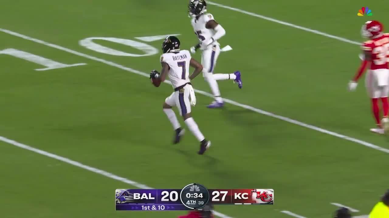 Can't-Miss Play: Bateman's 38-yard catch sets the Ravens up in the red zone