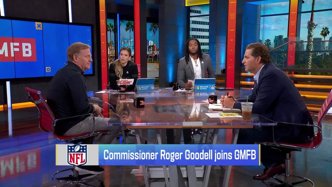 Roger Goodell on Jets-Vikings in London, impact of new kickoff rule 'GMFB'