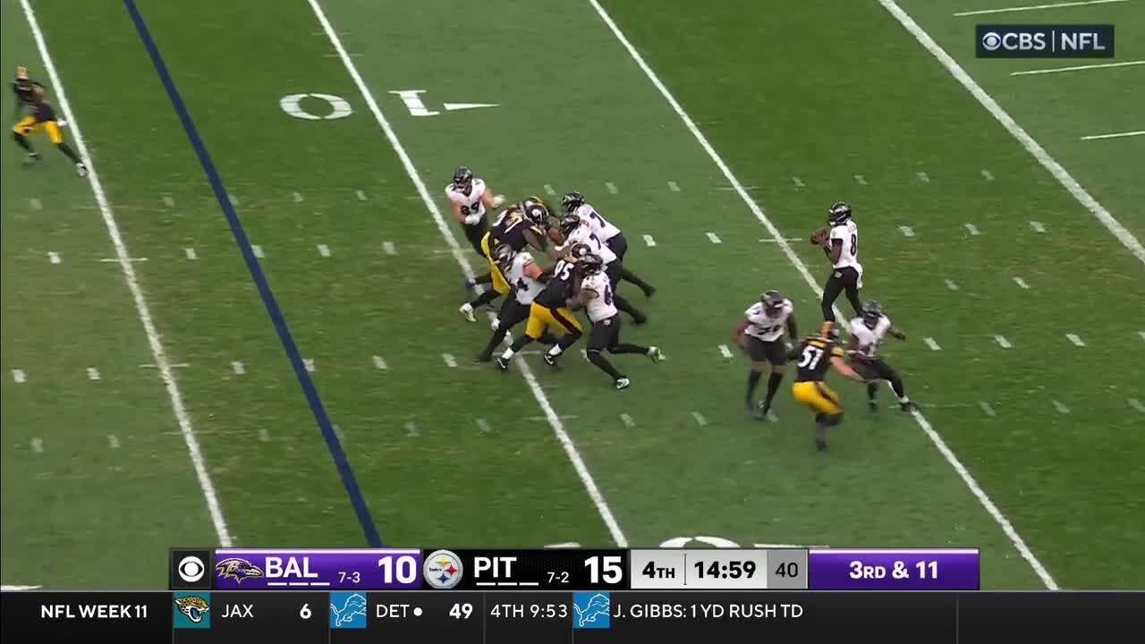 Steelers' best defensive plays vs. Ravens Week 11