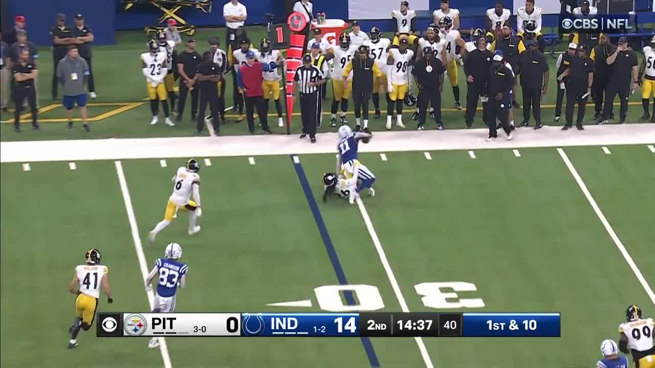 Every catch from Michael Pittman Jr.'s 113-yard game vs. Steelers Week 4