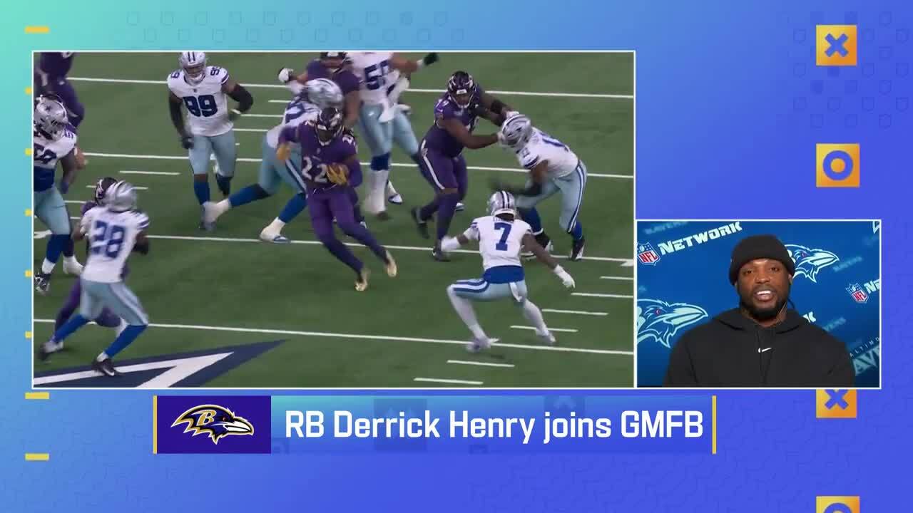 Ravens RB Derrick Henry wakes up with the crew of 'GMFB'