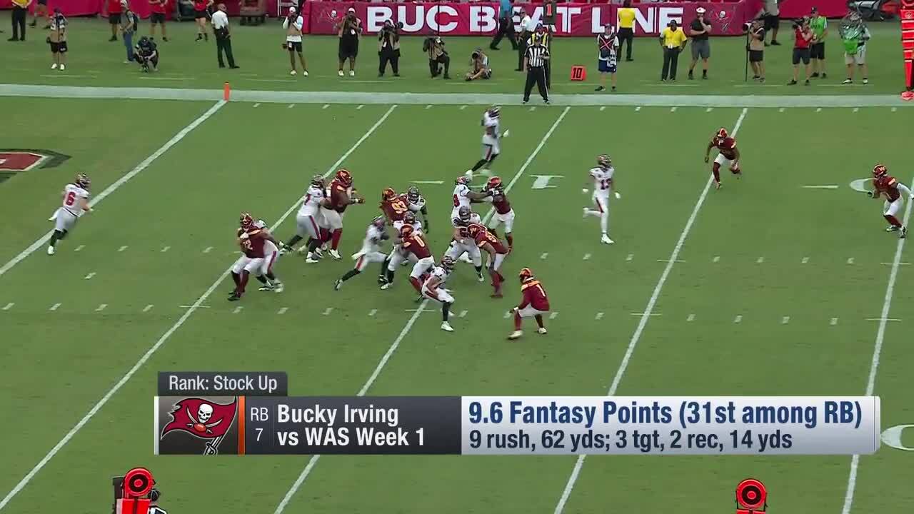 Players who have rising (and falling) stocks after Week 1 'NFL Fantasy Live'