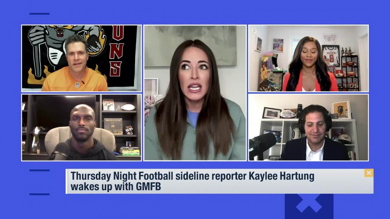 'TNF' sideline reporter Kaylee Hartung reacts to Bills-Dolphins Week 2 matchup