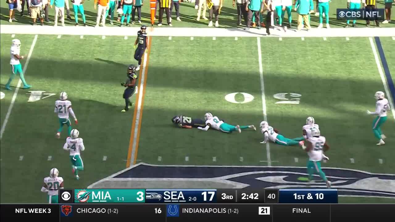 Zach Charbonnet's best plays from 2-TD game vs. Dolphins Week 3