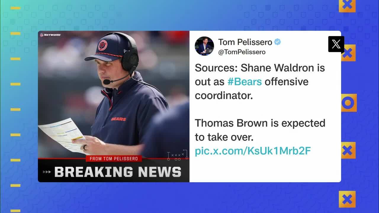 Garafolo: Bears fire OC Shane Waldron after 10 games 'GMFB'