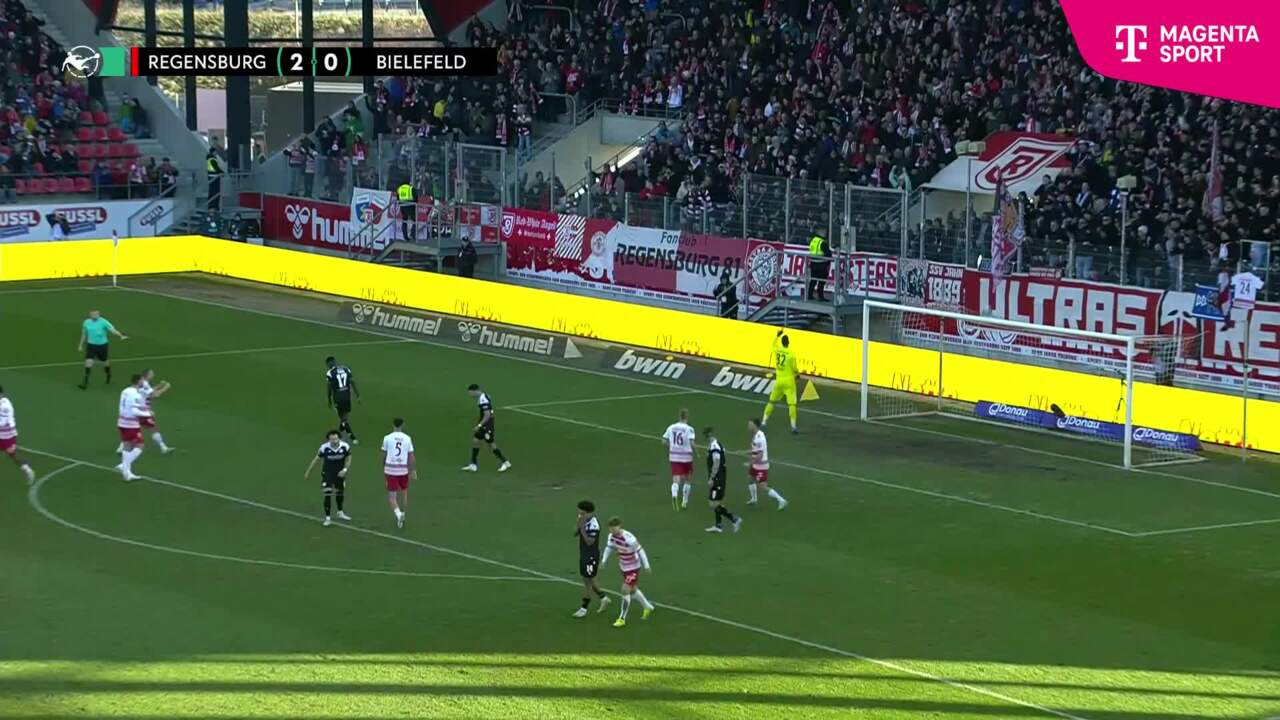 Dank Traumtor und bösem Torwartpatzer: Regensburg siegt in Bielefeld | 3. Liga