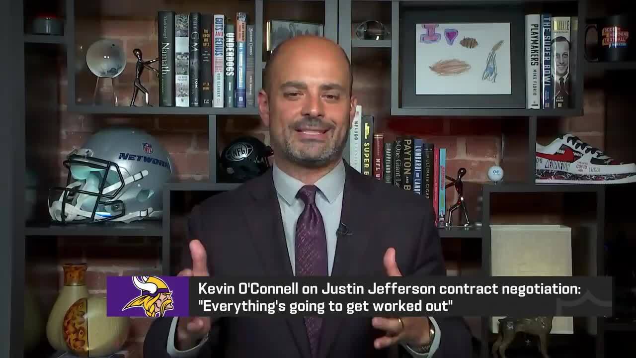 Kevin O'Connell optimistic about Justin Jefferson contract negotiation 'NFL Tota