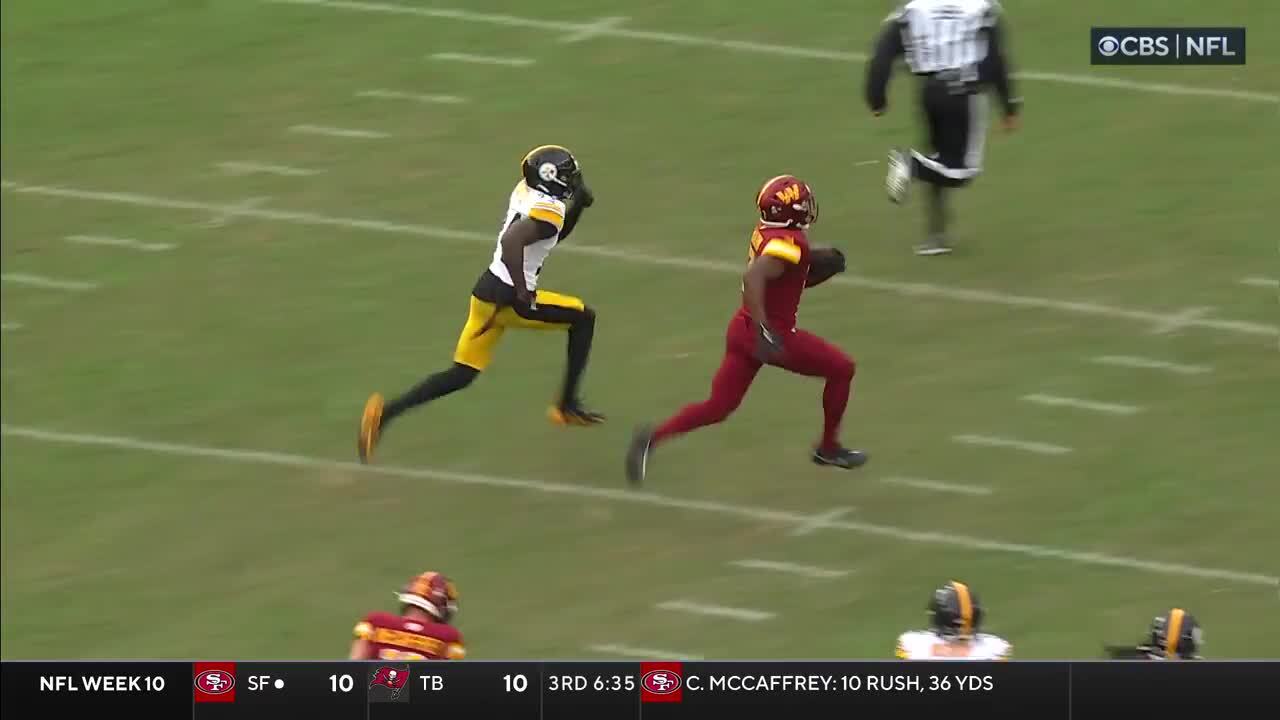 Every Terry McLaurin catch from 113-yard game vs. Steelers Week 10