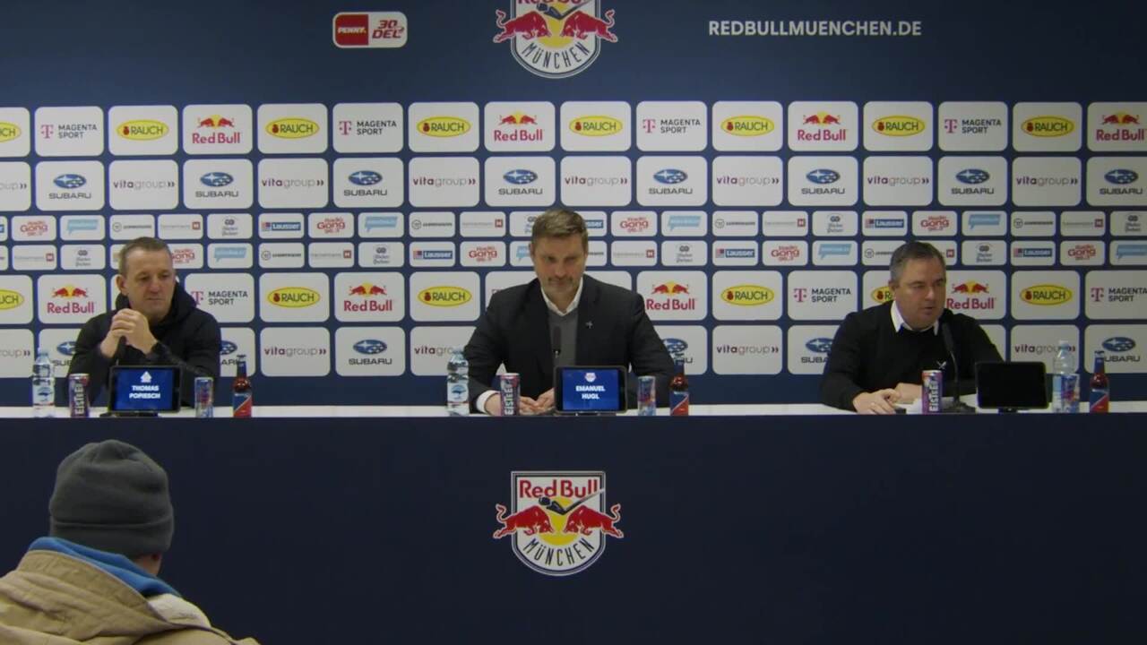 Pressekonferenz: Red Bull München vs. Pinguins Bremerhaven (21.01.2024)