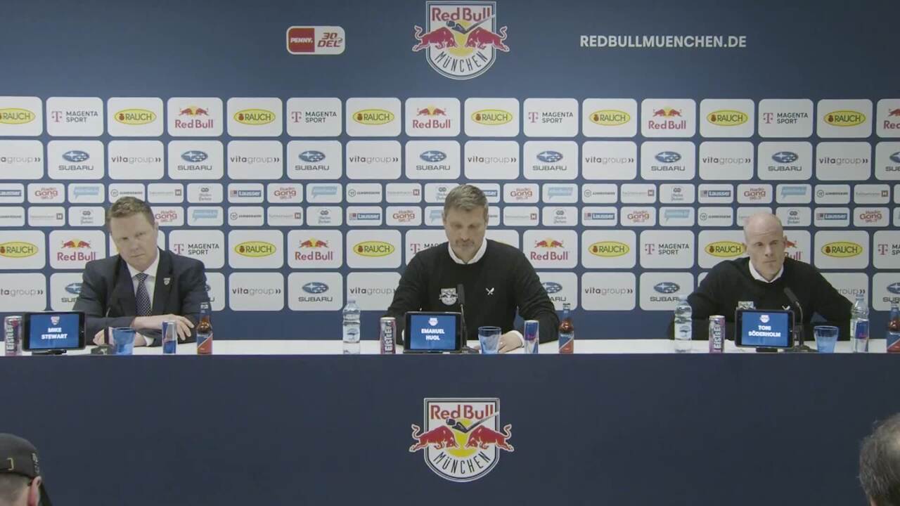 Pressekonferenz: EHC Red Bull München vs. Grizzlys Wolfsburg (19.03.2024)