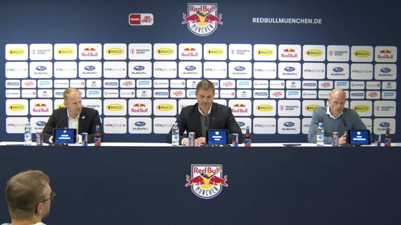 Pressekonferenz: Red Bull MÃ¼nchen vs. Adler Mannheim (26.11.2023)