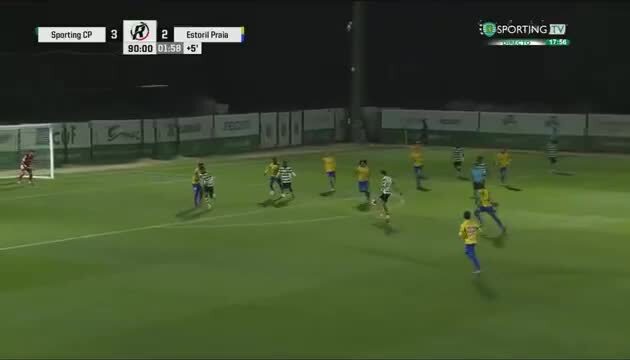 Golo de Lucas Taibo dá vitória ao Sporting frente ao Estoril (3-2)