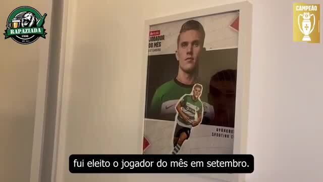 Viktor Gyokeres abre a porta de casa aos adeptos do Sporting