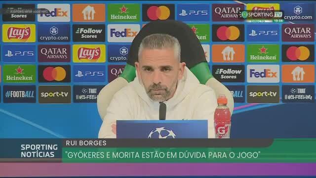 Rui Borges antevê Sporting - Bolonha