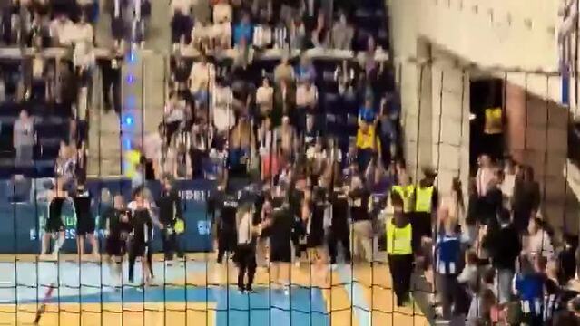Adepto do Porto tenta invadir campo para insultar jogadores do Sporting