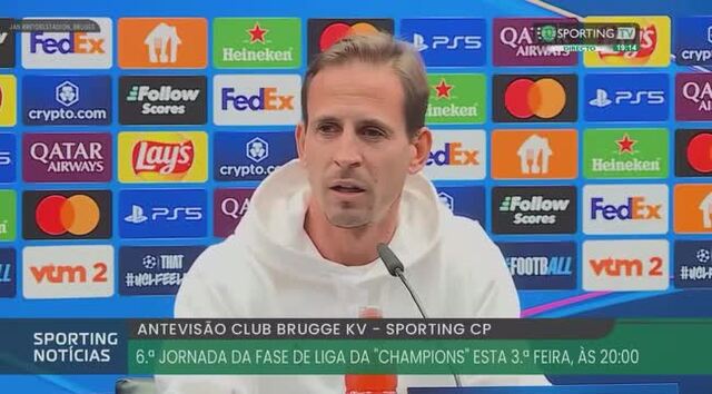 João Pereira antevê Brugge - Sporting