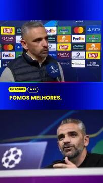 Rui Borges volta a falar no Casio, após vitória do Sporting em Bilbao