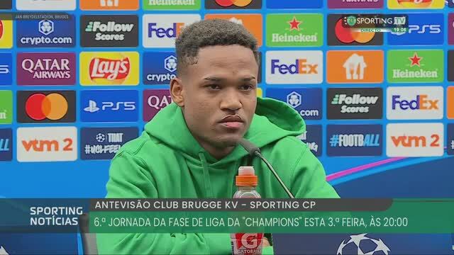 Geny Catamo fala do momento do Sporting