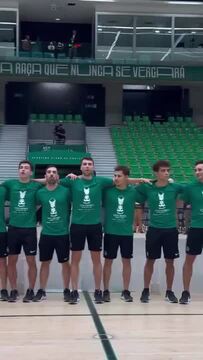 Equipa de hóquei em patins do Sporting festeja Mundial de Clubes no Pavilhão João Rocha