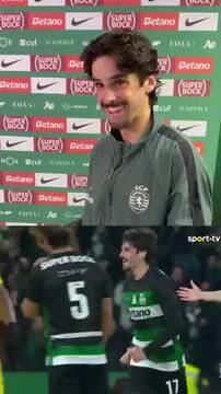Francisco Trincão reage a golaço no Sporting - Nacional