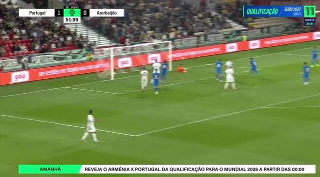Golo de Geovany Quenda nos sub-21 de Portugal
