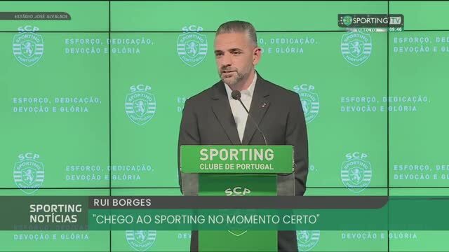 Apresentação de Rui Borges no Sporting