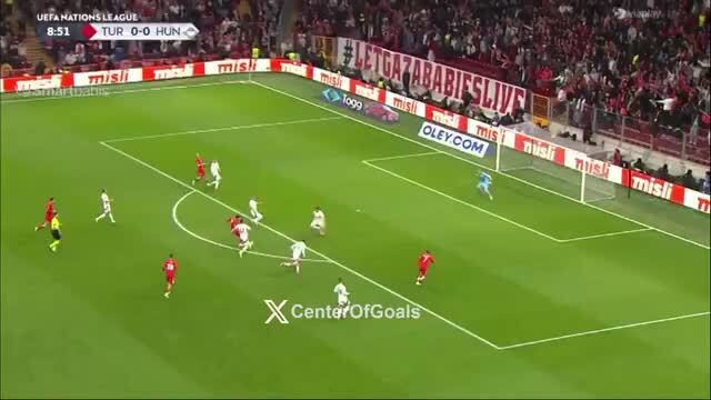 Veja o golaço de Orkun Kokçu a abrir o Turquia - Hungria