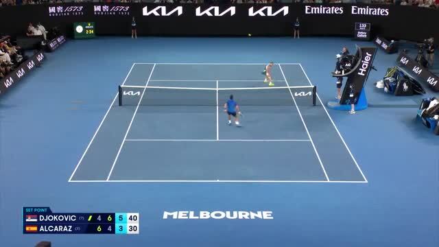Djokovic bateu Alcaraz no Open Australia