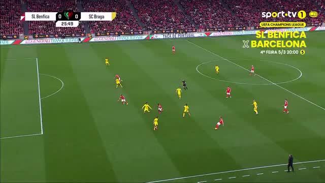 Bruma marca no Benfica - Braga, mas golo é anulado