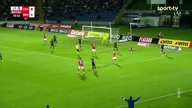 Confira o lance que envolveu Carreras no Santa Clara - Benfica