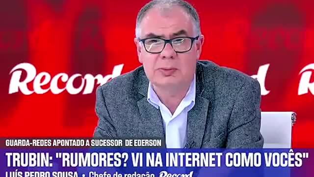 Luís Pedro Sousa comenta possível saída de Trubin do Benfica