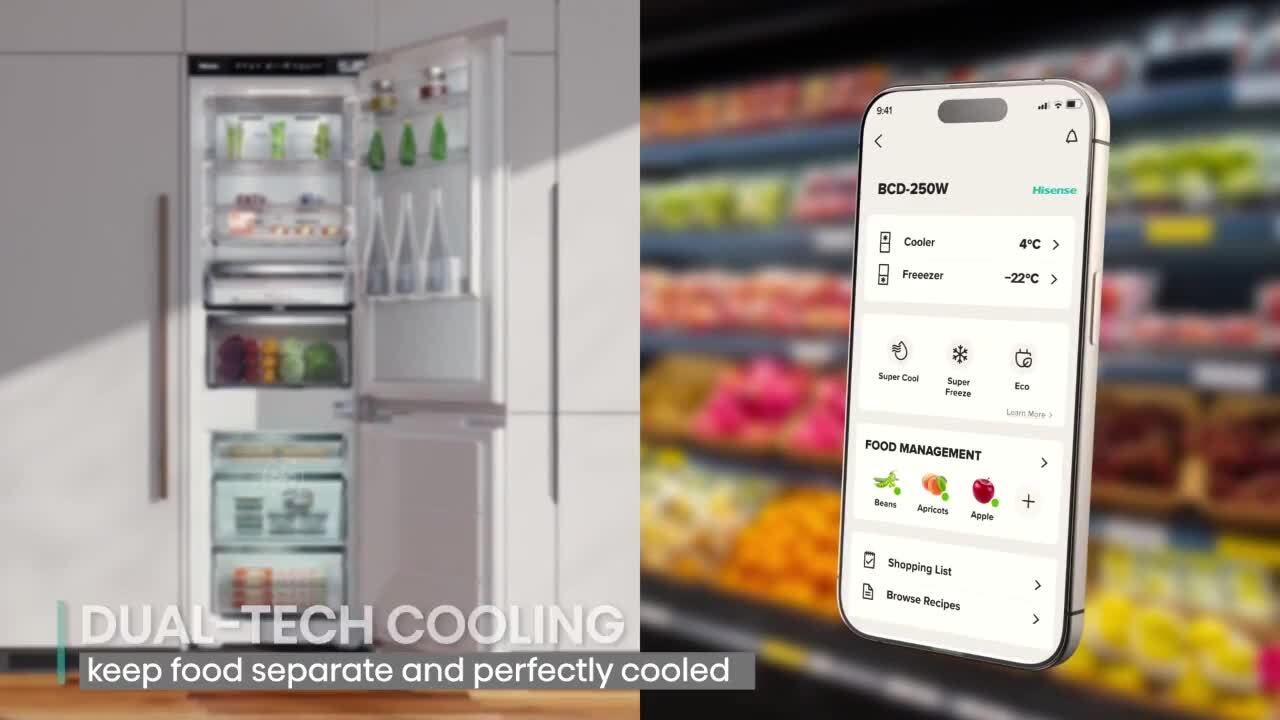 Hisense fridge freezer | RB3B250SAWE_WH | ao.com