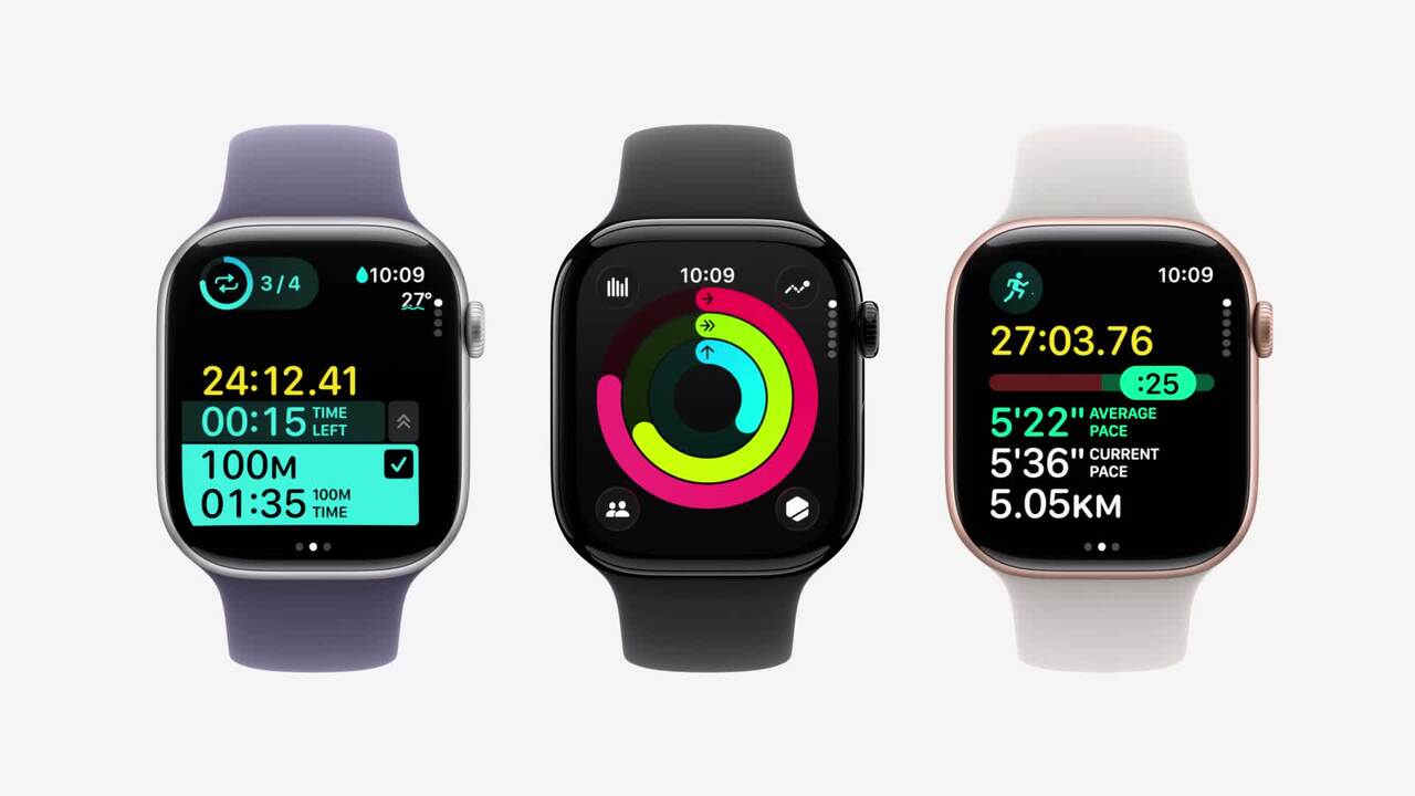 Apple Watch Series 11, 42mm, Space Grey Aluminium Case, GPS [2025