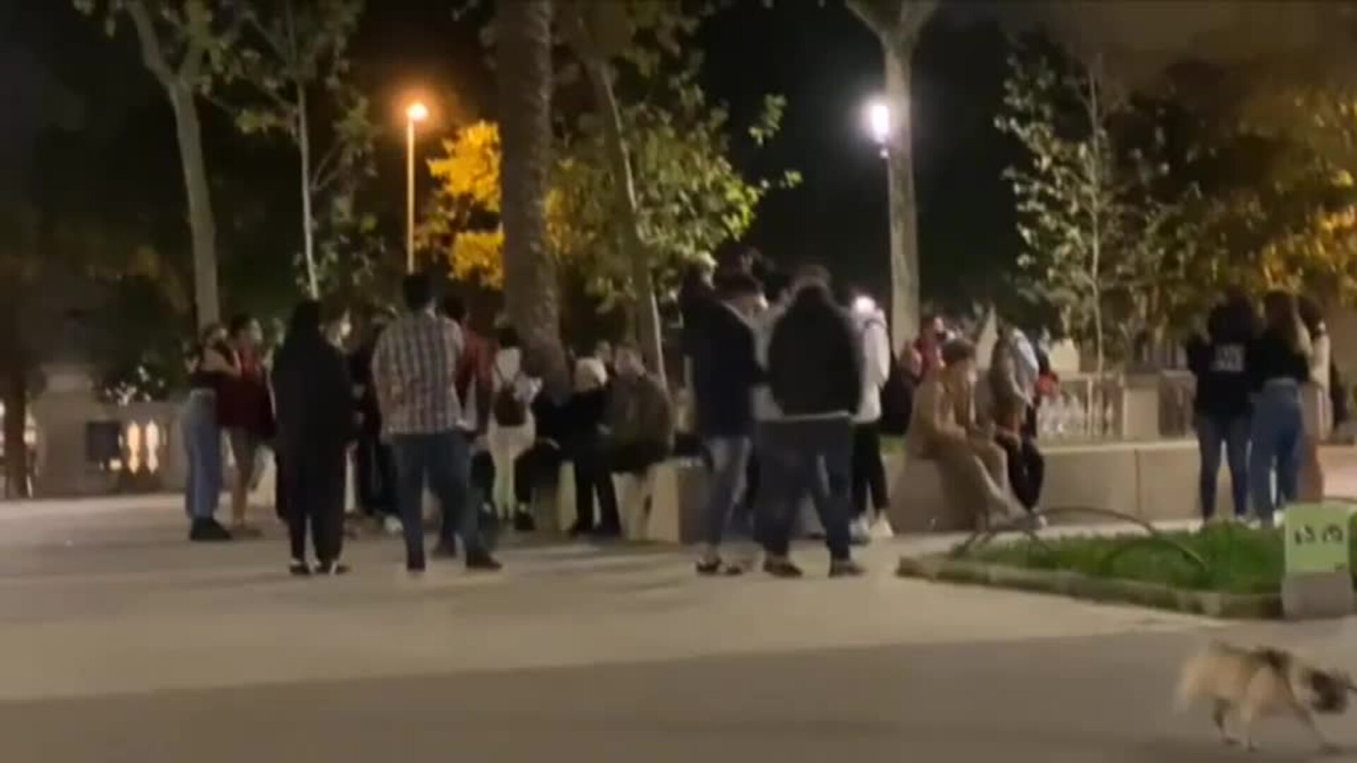 Una treintena de jóvenes desoyen las recomendaciones del Gobierno y realizan un &#039;botellón&#039; en Barcelona