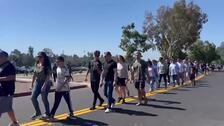 Fanáticos del fútbol esperan en Los Ángeles el encuentro entre el PSG y el Atlético de Madrid
