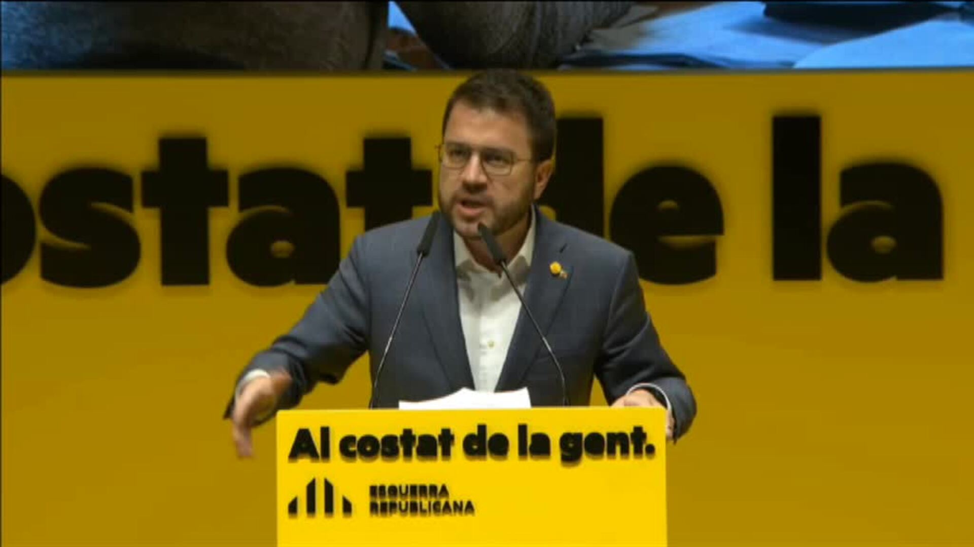Pere Aragonès: &quot;Hoy es más necesario que nunca la república catalana&quot;