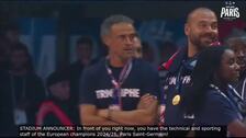 El PSG celebra su triunfo en el Parque de los Príncipes