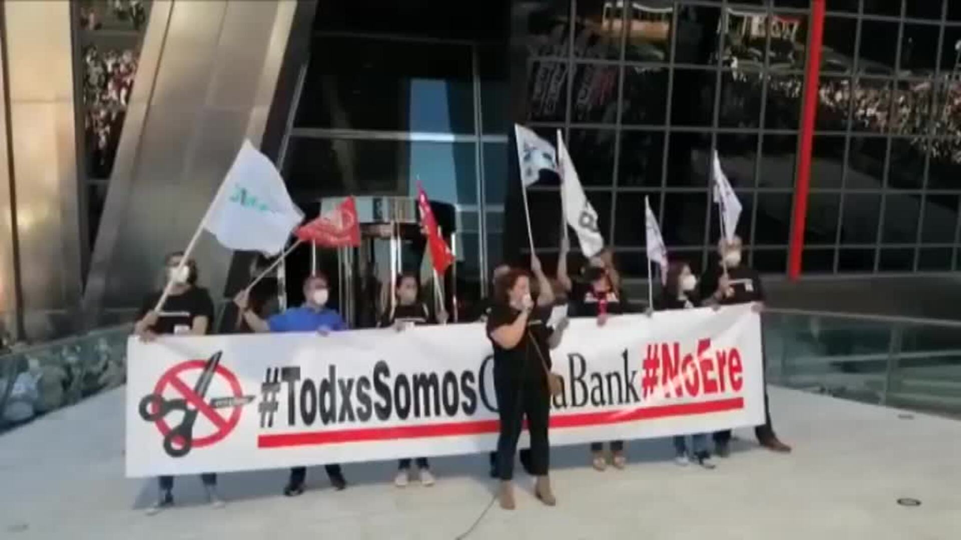 Concentraciones de protesta contra el ERE en CaixaBank